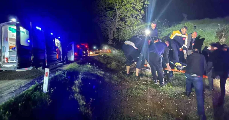 Cenazeye giderken ölümle burun buruna geldiler!