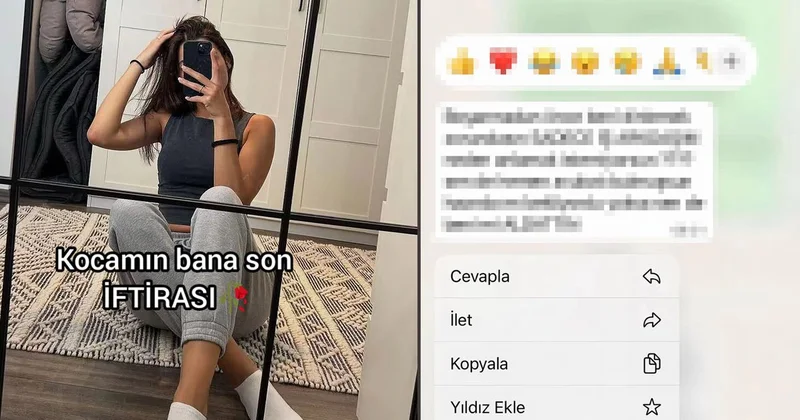 Boşanma davası açtığı eşinden gelen mesajla neye uğradığını şaşırdı