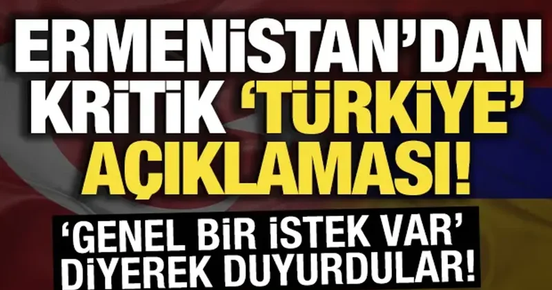 Ermenistan dan kritik Türkiye açıklaması! Normalleşme mesajı