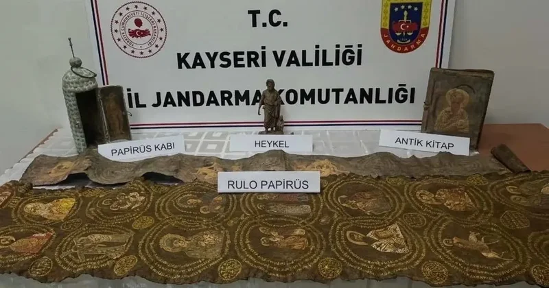 Kayseri’de tarihi eser operasyonu: 1 gözaltı