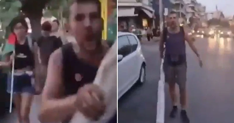 Yunan halkı tatile gelen İsrail askerlerini böyle kovdu: Defol git siyonist