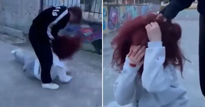 Kız öğrenciyi okul bahçesinde darp ettiler: Kafasını defalarca yere vurdu, yoruldum deyip dinlendi