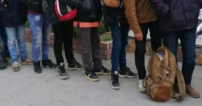 Düzce de 12 düzensiz göçmen yakalandı
