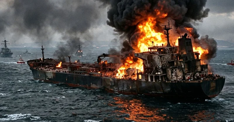 ABD ordusu, İran a ait bir petrol tankerini Umman Körfezi nde vurdu.