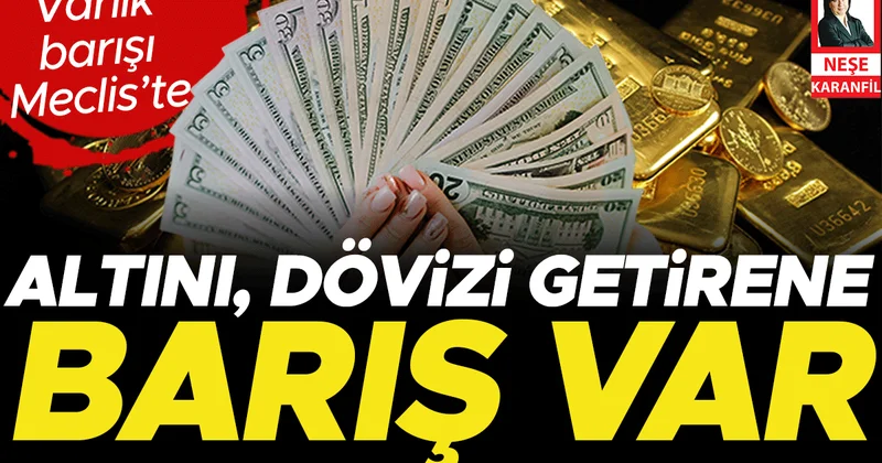 Altını, dövizi getirene barış var! Varlık barışı Meclis’te