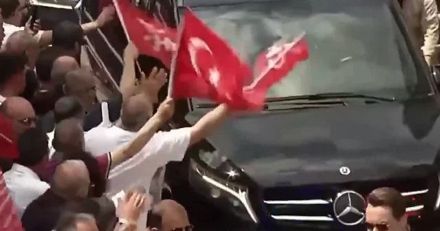 CHP Milletvekili Özgür Özel Haram araç ilanı asılan o makam aracıyla Nevşehir e gitti VİDEO İZLE