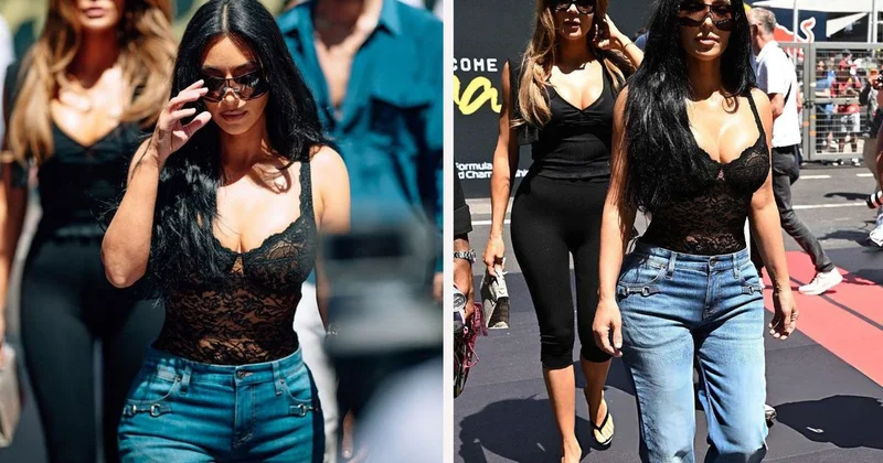 Kim Kardashian, Lewis Hamilton ı Monako da yalnız bırakmadı