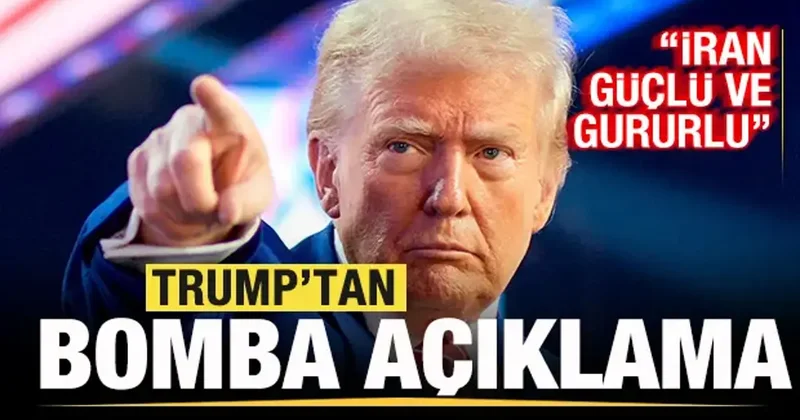Trump tan bomba açıklama: İran güçlü ve gururlu