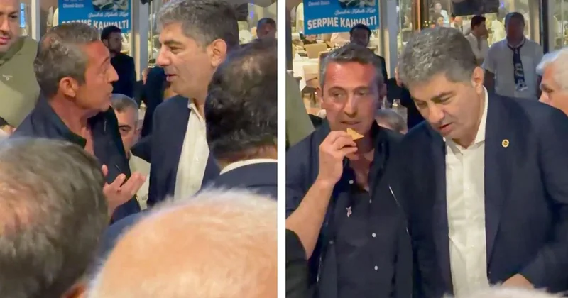 Hakan Safi ve Ali Koç, seçime saatler kala bir araya geldi