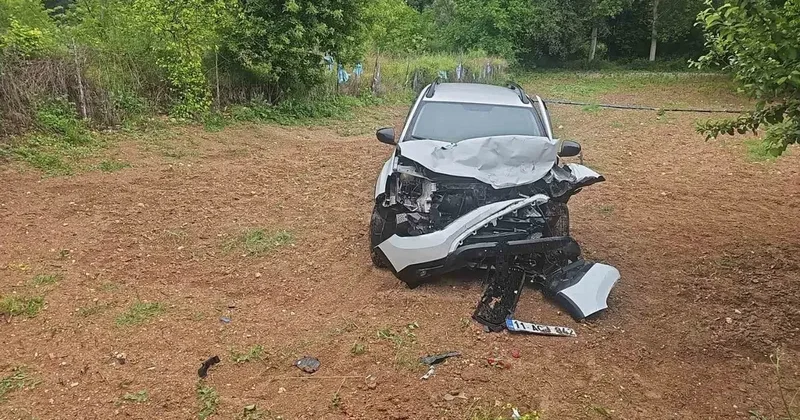 Karşı şeride geçen otomobille TIR çarpıştı: 1 yaralı
