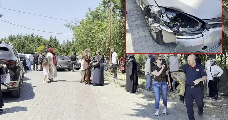 Büyükçekmece’de fren yerine gaza bastığı öne sürülen sürücü velilerin arasına daldı: 2’si çocuk 6 yaralı