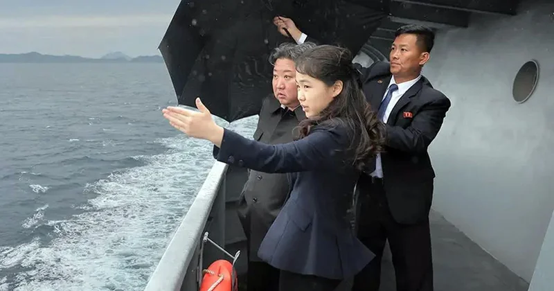 Kızını da yanına alan Kim Jong Un dan dünyaya 10 bin tonluk gözdağı