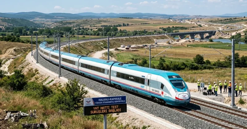 İstanbul dan yolculuk 4 saatten 1,5 saate düşecek! Halkalı Kapıkule demiryolu hattında son aşama