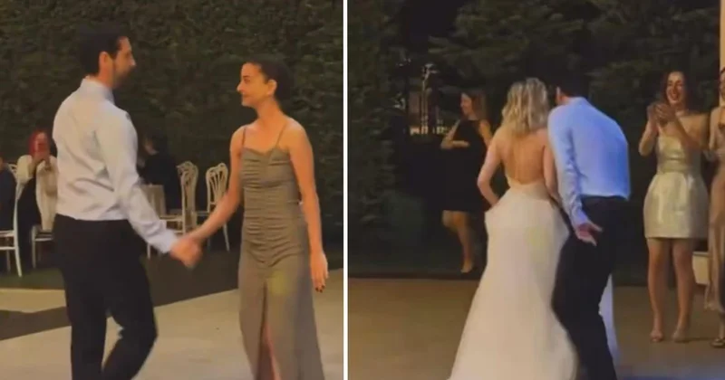Ünlü oyuncu Aytek Şayan katıldığı düğüne dansıyla damga vurdu