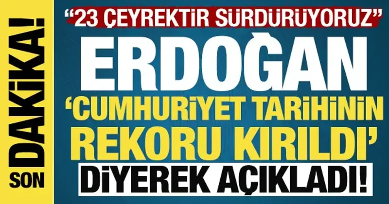 Erdoğan dan iş dünyasına mesaj: Cumhuriyet tarihinin rekorunu kırdık