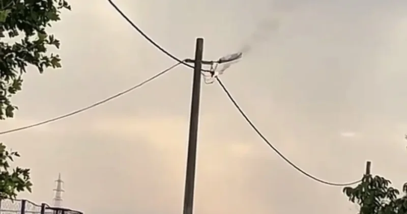 Bandırma da elektrik arızası korku yarattı