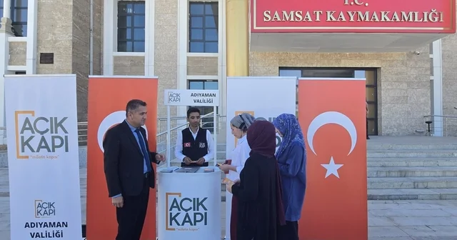 Samsat ta, Açık Kapı Şube Müdürlüğü stant açtı Adıyaman Haberleri