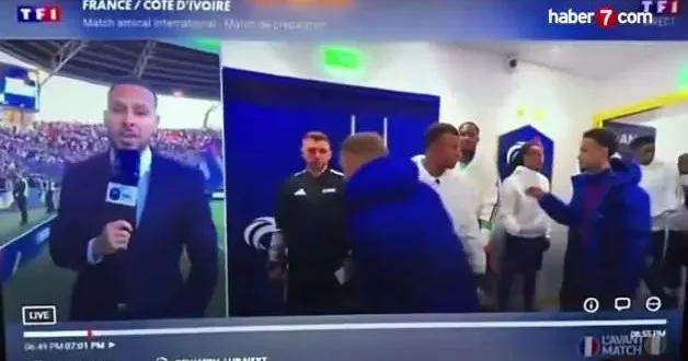 Mbappe ile Kante arasındaki gerginlik kameraya böyle yansıdı