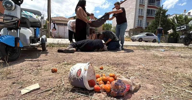 Aksaray da Moped Kazası: Kadın Yaralandı