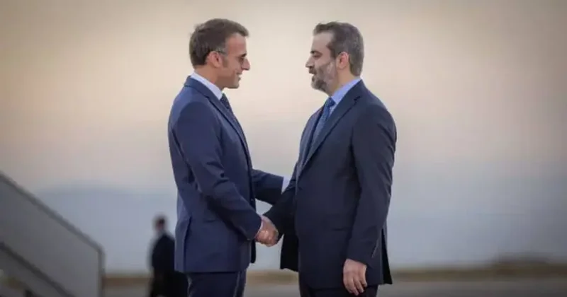 17 yıl sonra bir ilk: Macron Suriye de