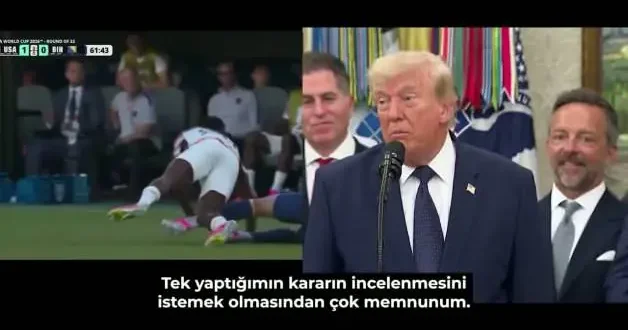 İptal edilen kırmızı kart Dünya Kupasını karıştırdı! İşte Trump tan ilk açıklamalar