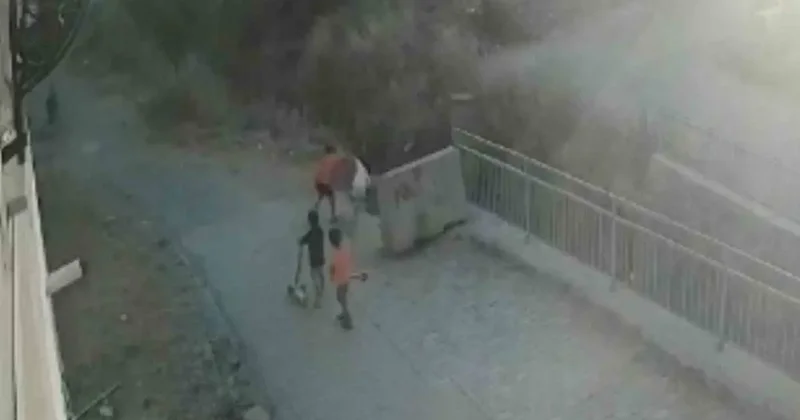 6 yaşındaki otizmli Helin Naz’ı su kanalına ittiler! Dehşet anları kamerada: Başına 7 dikiş atıldı