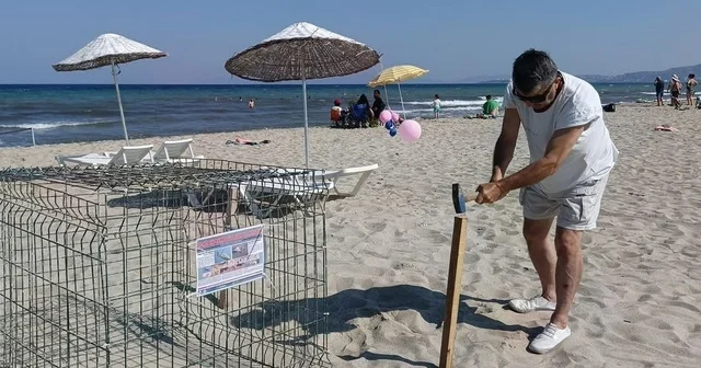 Kuşadası nda caretta carettalardan umutlandıran yuva Aydın Haberleri Habertürk Yerel Haberler