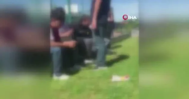 Arnavutköy de akran zorbalığı kamerada!