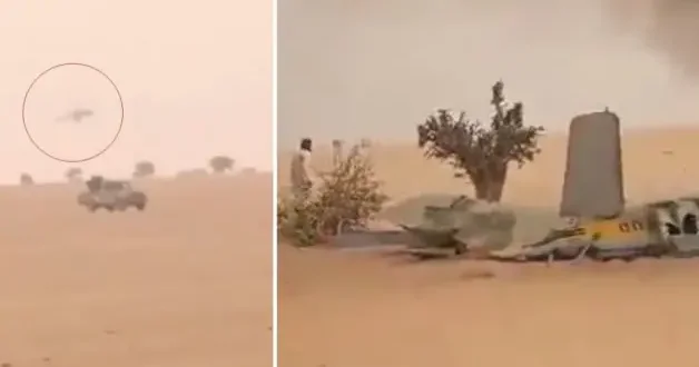 Afrika da sıcak temas! Rus helikopterini böyle düşürdüler!