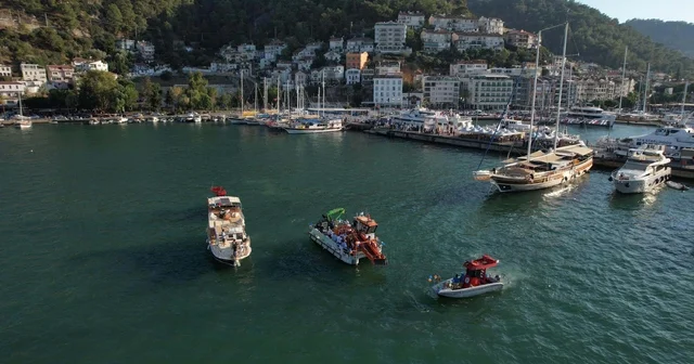Fethiye Körfezi ndeki dip çamuru, Çin den getirilen gemi ile temizlenecek Muğla Haberleri Habertürk Yerel Haberler