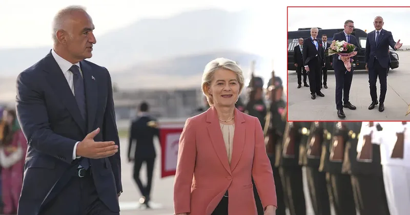 Bakan Ersoy Kuzey Makedonya ve Estonya liderlerini Esenboğa da karşıladı