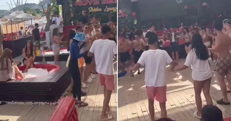 Görüntüler Bodrum dan! Özel plajda olanları gören herkes aynı yorumu yapıyor