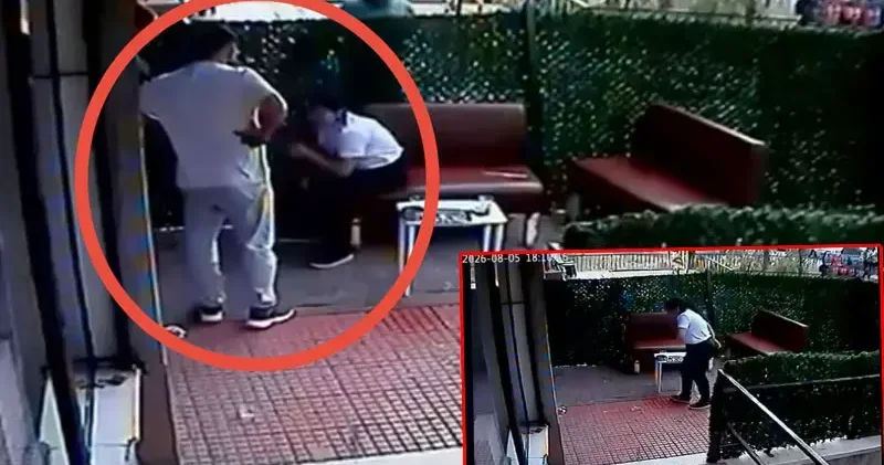 Nefes borusuna cisim kaçan kadın, Heimlich manevrasıyla kurtarıldı; o anlar kamerada