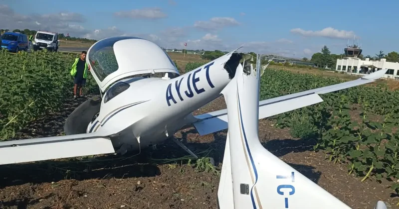 Çatalca da eğitim uçağı kaza kırıma uğradı! Valilikten açıklama