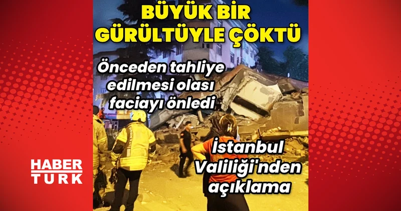 Bahçelievler’de çöken dört katlı binada ekipler tedbir amaçlı arama başlattı Son dakika haberleri