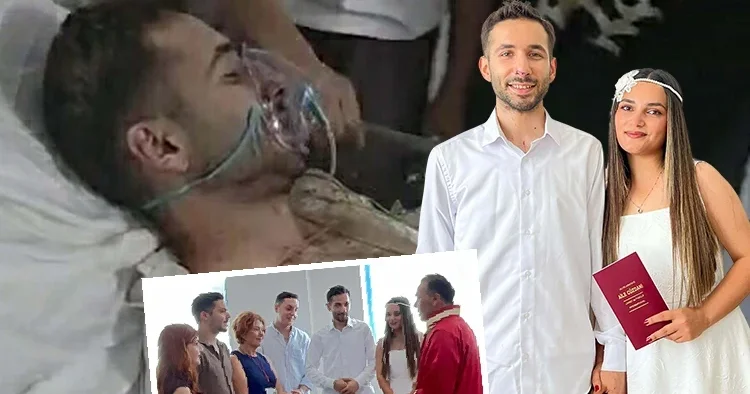 Tedavi gördüğü hastanede dünyaevine girdi: Doktoru nikah şahidi oldu
