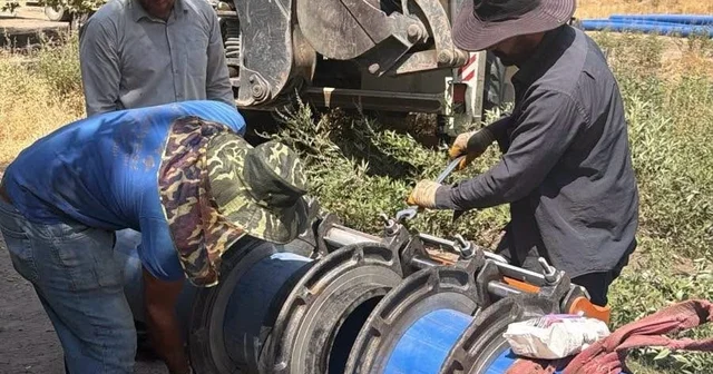 Şırnak ta kesintisiz içme suyu için Cevizdüzü hattında yoğun mesai Şırnak Haberleri Habertürk Yerel Haberler