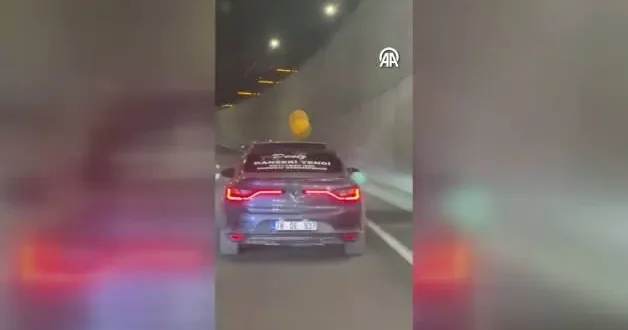 Karabük te lösemiyi yenen oğlu için şehir turu atan babaya diğer sürücülerden destek