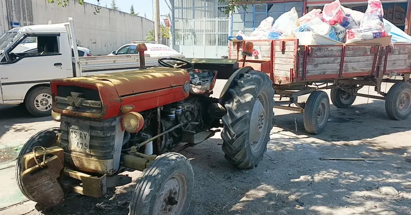 Traktörle 5 araç ile 2 ATM ye çarptı; 127 bin lira ceza uygulandı
