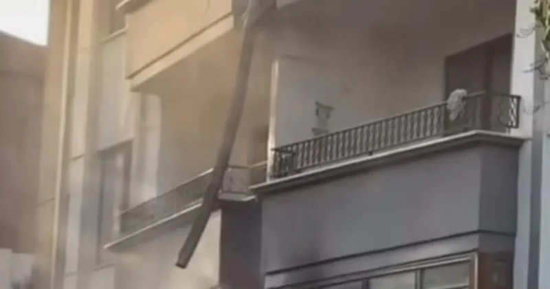 Elektrikli araç şarj istasyonunda çıkan yangın daireye sıçradı