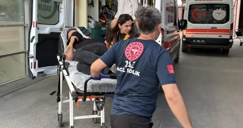 Şiddete maruz kalan kadını kurtarmak isterken bıçaklandı