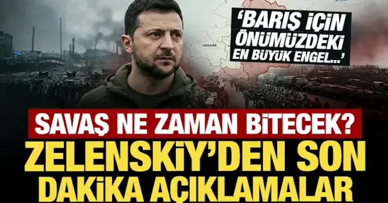 Zelenskiy den son dakika savaş mesajı: Kış aylarında da devam edecek