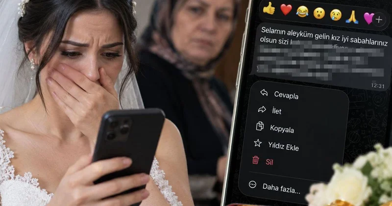 Yeni gelin düğünün ertesi günü kaynanasından gelen mesajla şoke oldu