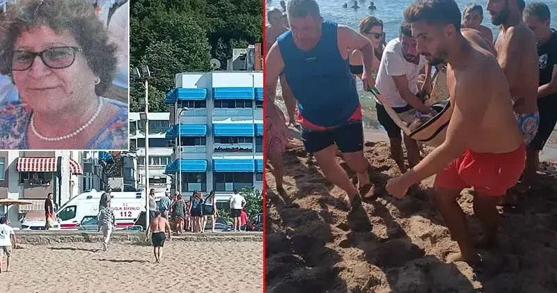 Denizde kalp krizi geçirip öldü