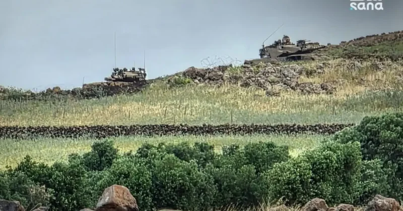 Son dakika... İsrail Suriye de bir köyü bombaladı
