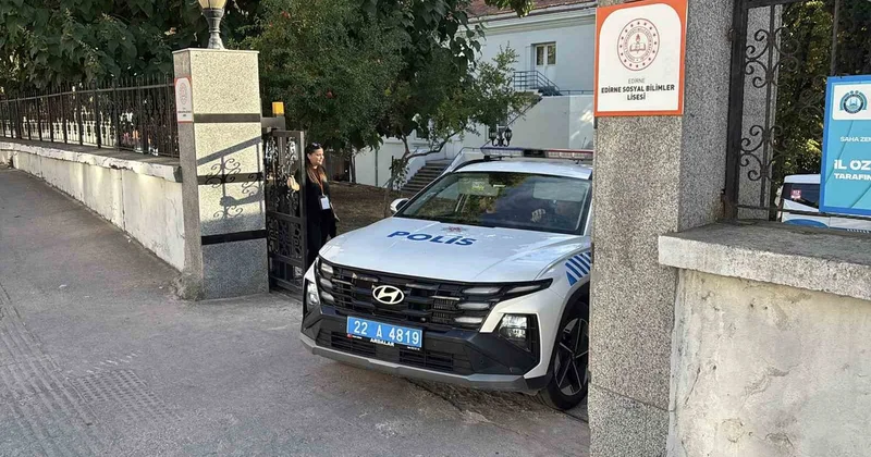 Edirne Sosyal Bilimler Lisesi nde deney sonrası koku için AFAD risk bulmadı