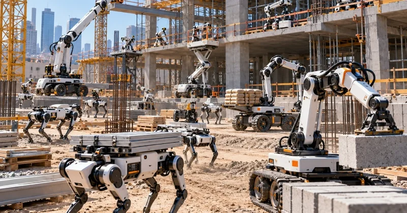 İnşaat sektöründe yeni dönem: Şantiyelerin yeni işçileri robot sürüleri olacak Sözcü Gazetesi