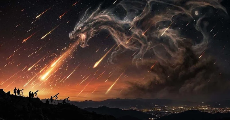 Saatte 10.000 meteor bırakan ejderha 48 saat sonra Dünya yı karanlığa gömecek Sözcü Gazetesi