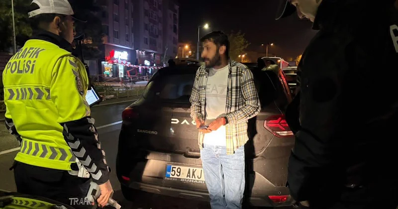 Çorlu da polis denetiminden kaçmaya çalışan alkollü sürücüye 390 bin lira ceza, ehliyetine 2031 e kadar el konuldu