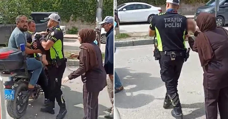 Bilinci kapanan bebeği motosikletle hastaneye yetiştiren polise Bakan Çiftçi den teşekkür